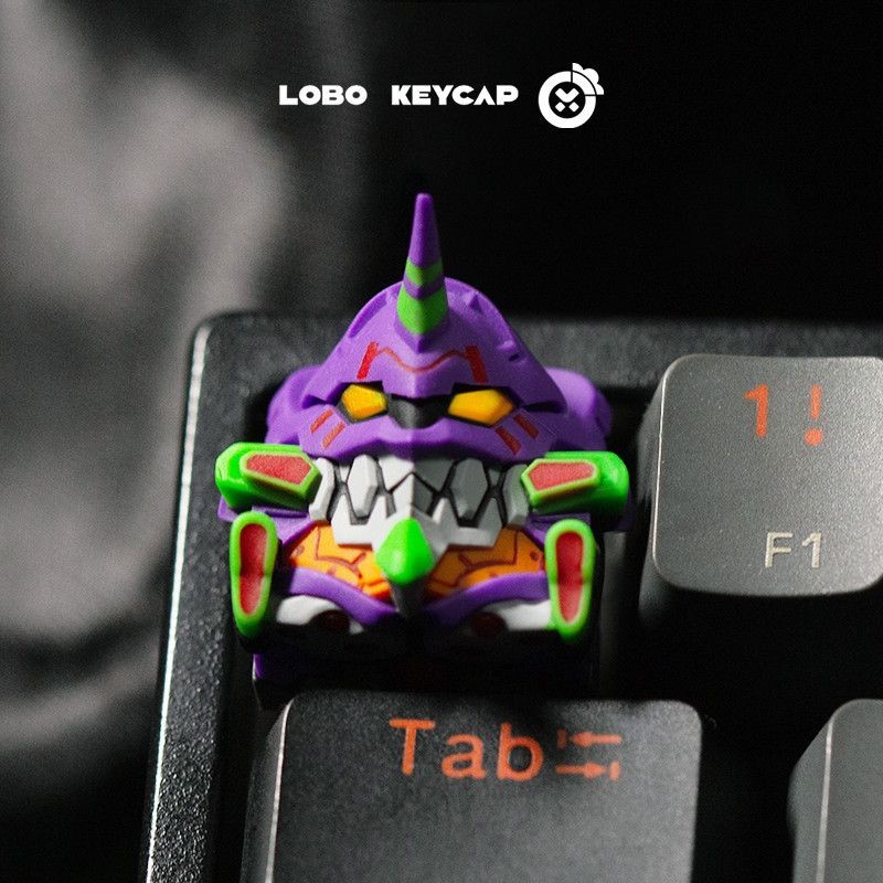 Neon Genesis Evangelion eva Asuka Keycap ปุ่มกดที่ไม่ซ้ํากันเครื่องแรกเดี่ยวที่ไม่ซ้ํากันเรซิ่น ESC 