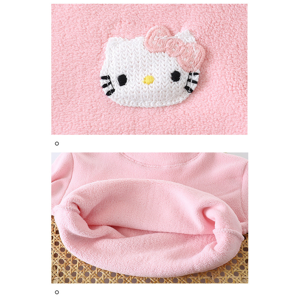 เสื้อยืดแขนยาวสำหรับทารก สองด้านขนแกะหนา อุ่นสบายในฤดูหนาว - รูปที่ 5