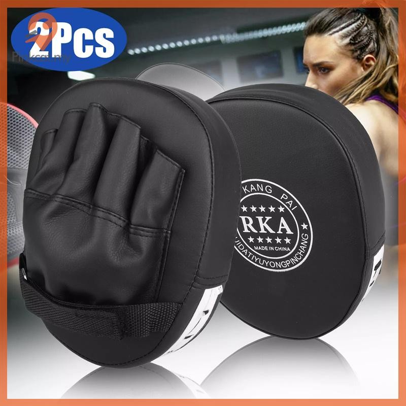 Pinkcat 2 ชิ้น/ล็อต Kick นวมชกมวย Pad Punch เป้าหมายกระเป๋าผู้ชาย MMA PU คาราเต้มวยไทยฟรีต่อสู้ Sand
