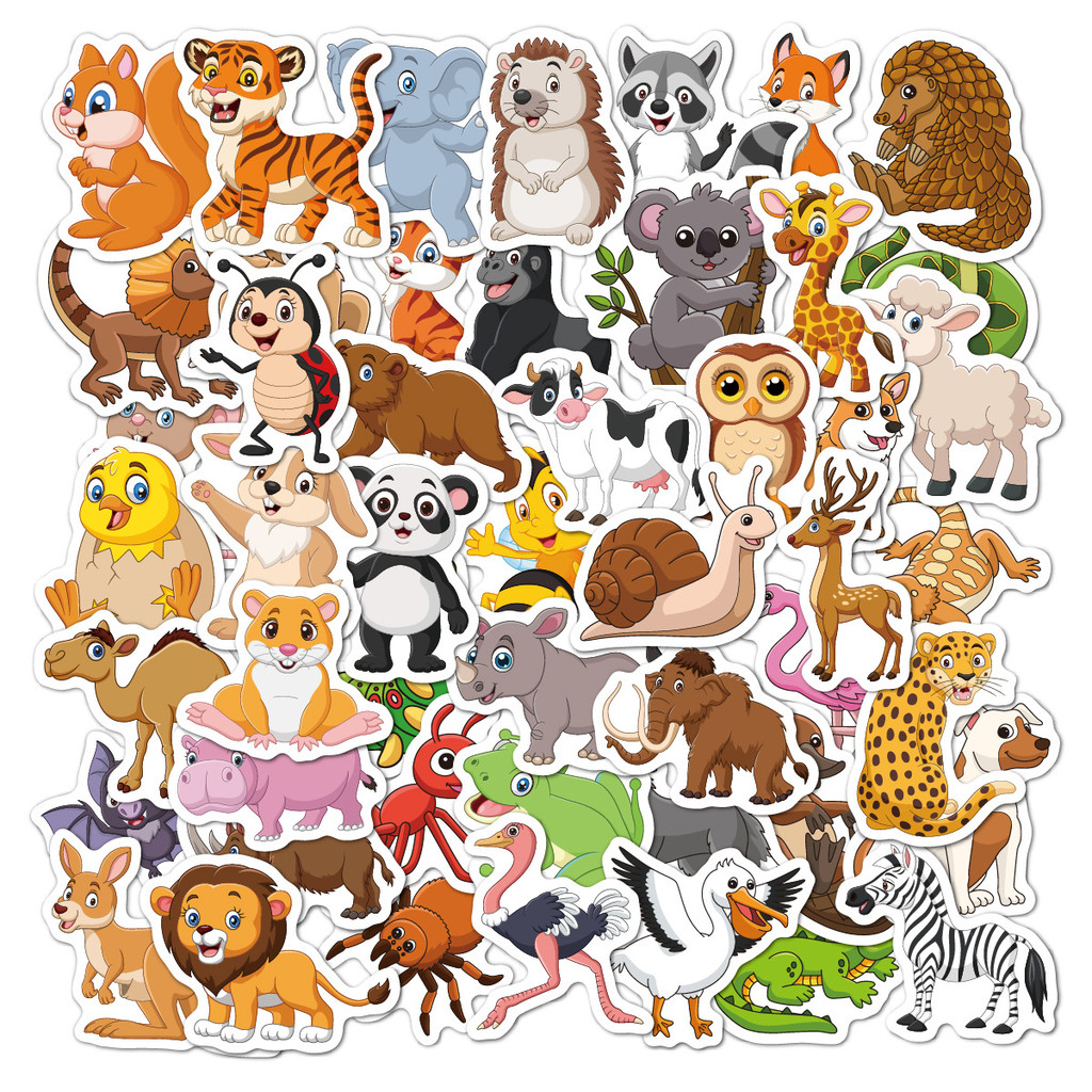 ❉ สัตว์ป่า Series 02 Mini Kids Rewards Stickers ❉ 50 ชิ้น/เซ็ต DIY แฟชั่นสติ๊กเกอร์ Doodle กันน้ํา
