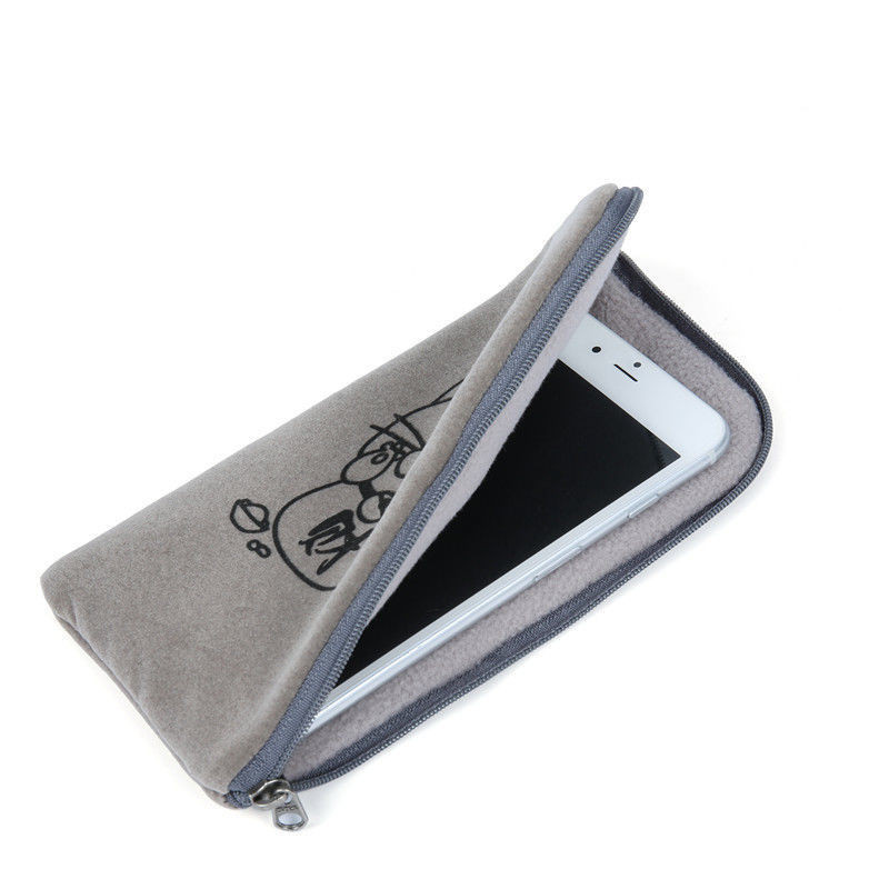 [1+1 ฟรี] กระเป๋าหนังโทรศัพท์หน้ารูปสัตว์ กระเป๋าคล้องคอ กระเป๋าหนังโทรศัพท์ป้องกันฝุ่น พกพาสะดวก W9