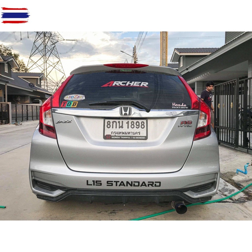 สติกเกอร์ L15 STANDARD ติดกันชนหลัง honda jazz ge gk city / สติกเกอร์ honda สติกเกอร์jazz