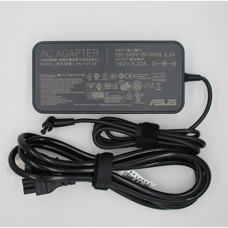 อัสซุส UX501J YX570U YX570ZD Naughty YX570Z N501J อะแดปเตอร์ไฟ 19V6.32A สายชาร์จ 120 วัตต์ 4.5 มม. *