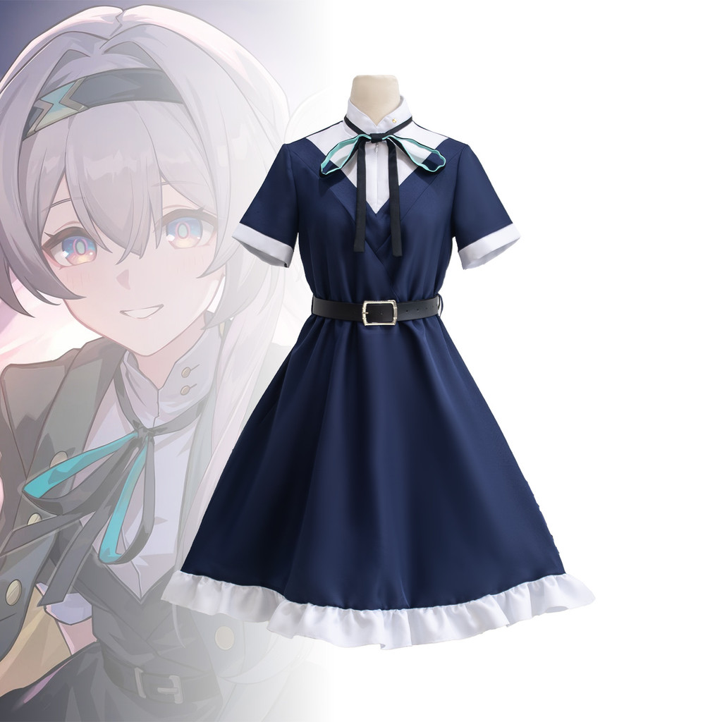 เครื่องแต่งกายสไตล์รถไฟ สำหรับคอสเพลย์เกมสองมิติ เสื้อผ้า Flow Fire Journal