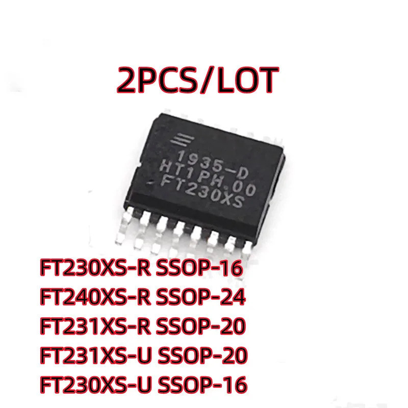 2 ชิ้น/ล็อต FT230XS-R FT230XS FT240XS-R FT231XS-R FT231XS-U FT230XS-U SSOP อินเทอร์เฟซ SMD ชิป IC ให