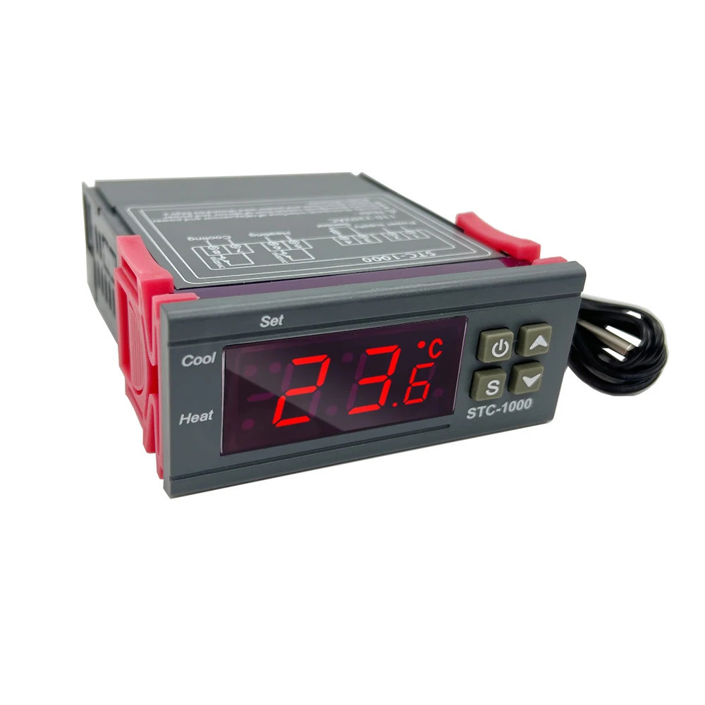 STC-1000 STC 1000 LED Digital Thermostat สําหรับ Incubator อุณหภูมิ Controller Thermoregulator รีเลย