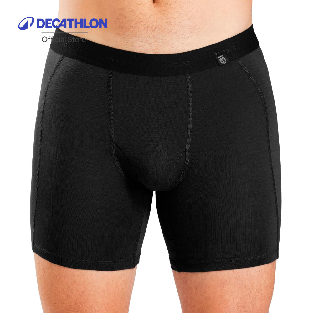 Decathlon Men's Mountain Trekking Merino Wool Boxer Shorts MT500 กางเกงบ็อกเซอร์เดินป่าขาสั้นผู้ชาย 