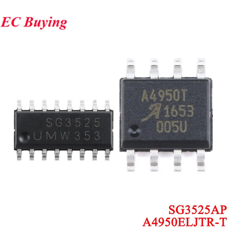 EC ซื้อ 10 ชิ้น/1 ชิ้น A4950ELJTR-T SOIC-8 A4950 A4950T Full Bridge DMOS PWM มอเตอร์ชิป SG3525AP SG3