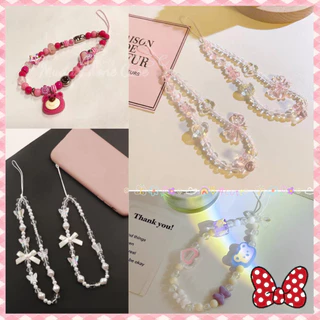 สวย DIY Phone Straps ประณีตสร้อยข้อมือ สายรัดโทรศัพท์มือถือ สายคล้อง การ์ตูนน่ารัก สายคล้องโทรศัพท์ เชือกคล้องโทรศัพท์