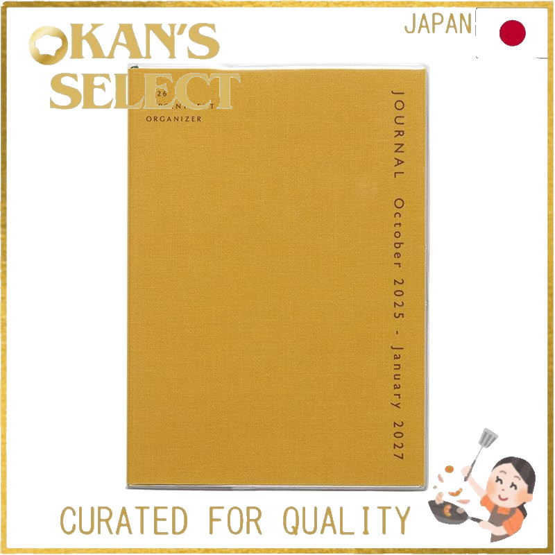 Hightide Koton 2026 A5 Monthly Planner - October 2025 Start (Various Colors),Direct from Japan
