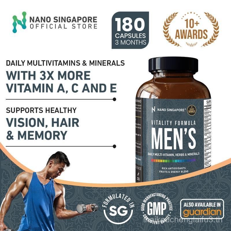 Vitality Formula Mens Daily Multi-Vitamin- Multivitamin for men 2.5X more Vitamin CE, Antioxidant, M