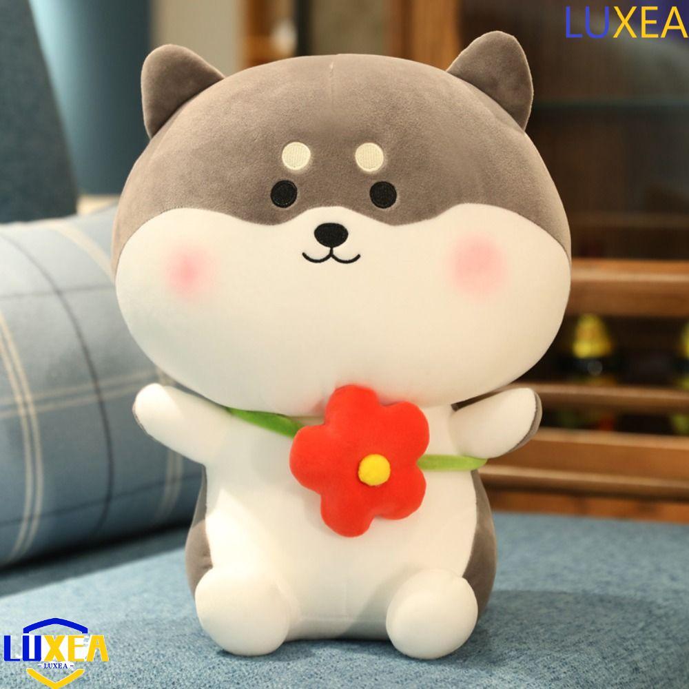 LUXEA Husky Dog Plush ของเล่นตกแต่งบ้าน Kawaii จําลอง Husky Appease ของเล่น Plushie ปัจจุบันคริสต์มา