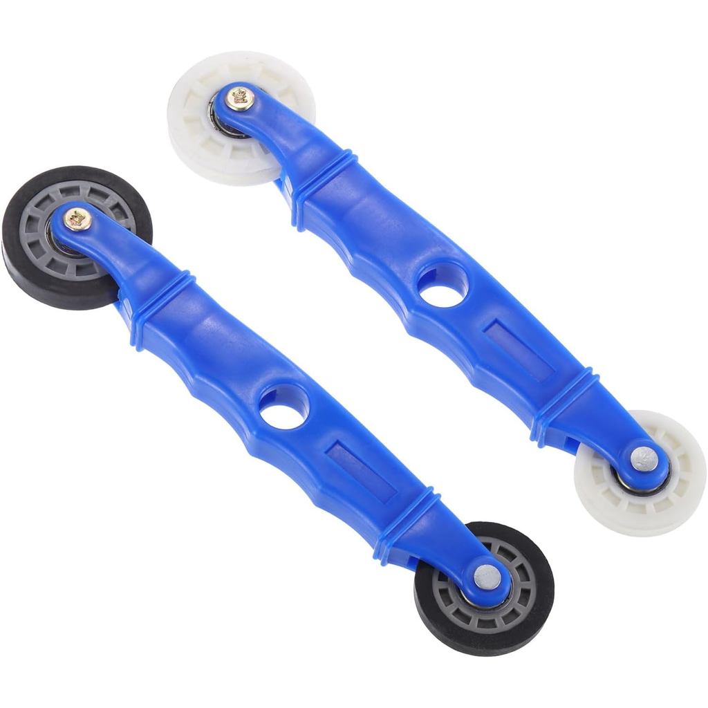 PATIKIL LED Strip Channel Roller Tool, 2 ชิ้นแบน/ล้อ U-Groove พร้อมที่จับพลาสติก Quick ติดตั้งเครื่อ