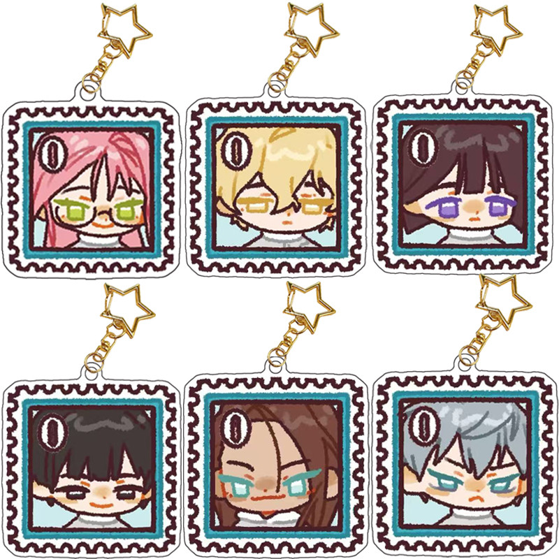 อะนิเมะ ALIEN STAGE MIZI SUA TILL IVAN HYANTA LUKA พวงกุญแจจี้พวงกุญแจรถขาตั้งอะคริลิค Fa