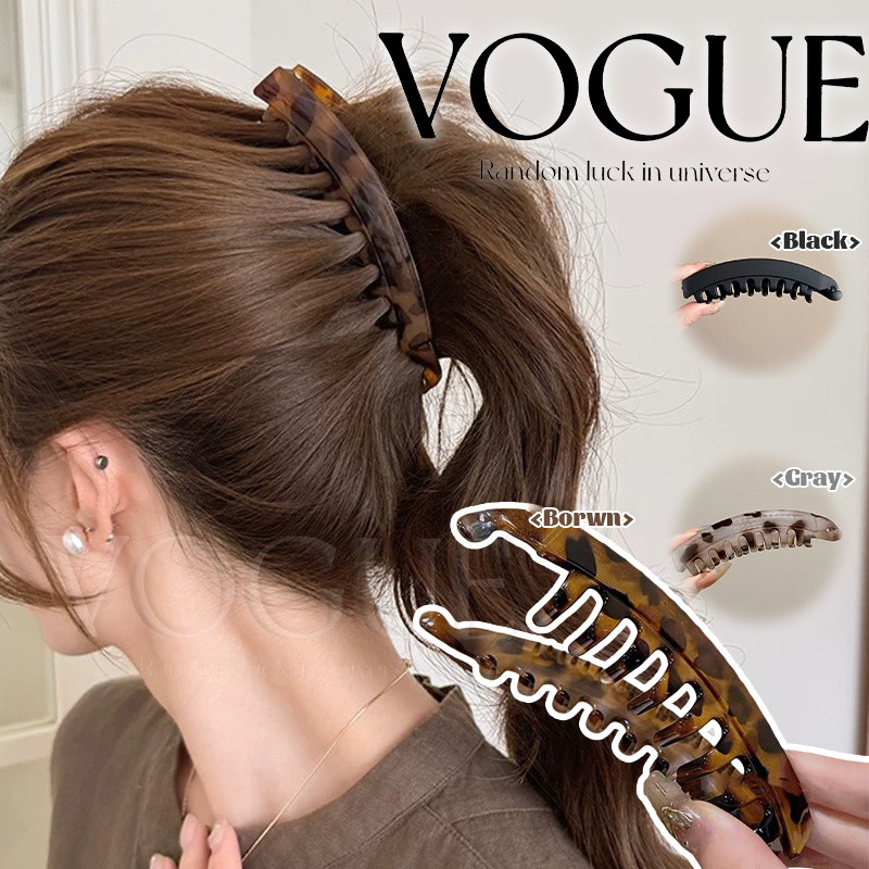 Vogue พร้อมส่ง  กิ๊ปหนีบผมลายเสือ สไตล์เกาหลี มี3สี ใส่สบายมาก (VO-57)