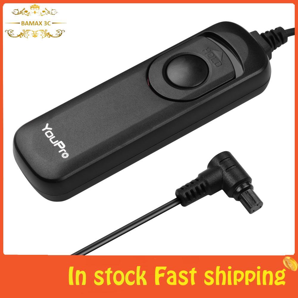 Bamaxis YouPro N3 ประเภทชัตเตอร์สายรีโมทคอนโทรล 1.2 m/3.9ft สำหรับ Canon 7D 7DII 6D Mark II 50D 5D I