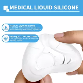 CPAP หน้ากากจมูกซิลิโคน Ventilator อุปกรณ์เสริมสําหรับ AirFit N20 เปลี่ยนเบาะ Sleep Breathing Mask
