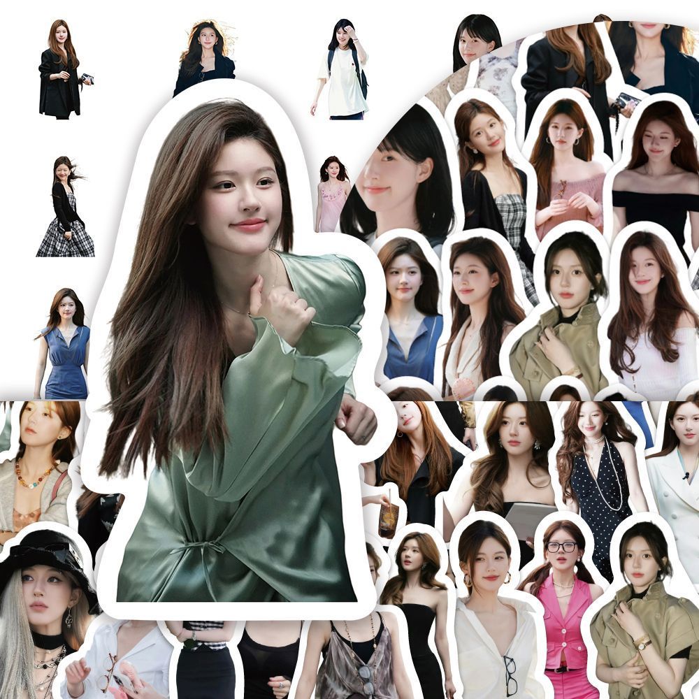 300 แผ่น Xu Me พราว Zhao Lusi สไตล์ประสิทธิภาพสูง Super Beautiful Star อุปกรณ์ต่อพ่วงสติกเกอร์ตกแต่ง