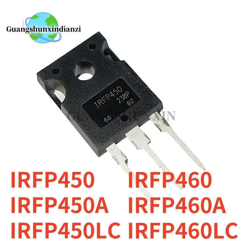 5PCS IRFP450 IRFP450A IRFP450LC IRFP460 IRFP460A IRFP460LC TO-247 Field Effect ทรานซิสเตอร์