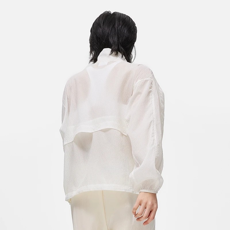 Li Ning ผู้หญิง 23 ฤดูร้อน Breathable อินเทรนด์กีฬาแจ็คเก็ตหลวม AJDT168 กางเกงลําลองพร้อมขาคาน AYKT1