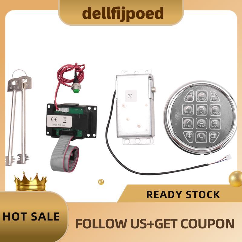 dellfijpoedSafe Lock Electronic Digital Safe Lock Replacement Solenoid W/ 2 Key