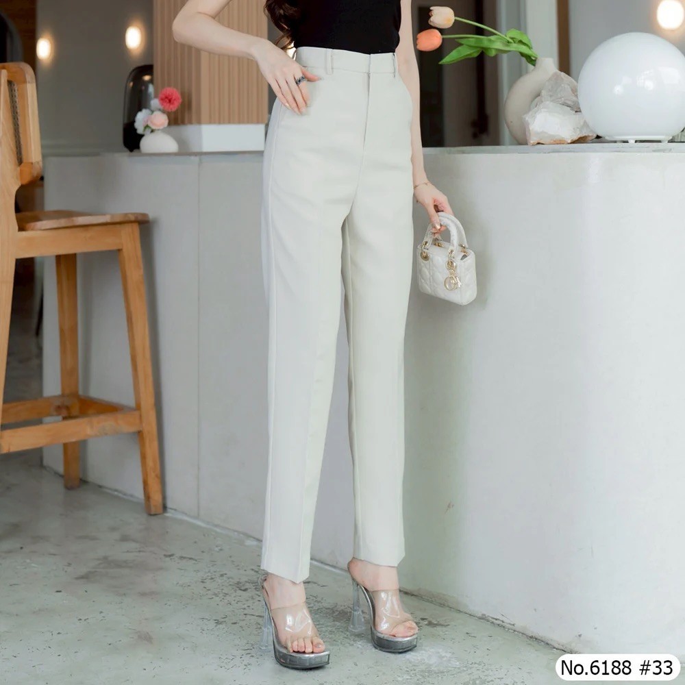 Maristar กางเกงขายาว No.6188 ผ้ายืด คุณภาพงานเกรดห้าง