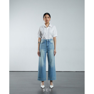 BCK - Celana Loose Jeans Highwaist Wanita 8/9 Lissandra