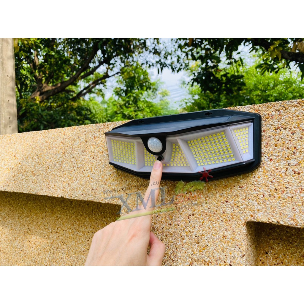 โคมไฟโซล่าเซลล์ติดผนัง รุ่น 308 LED + Motion (เเสง : ขาว) - รูปที่ 5