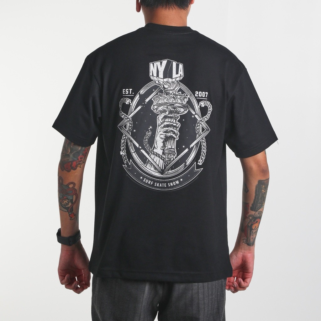 เสื้อยืด NYLA COEVAL LIBERTY | ผ้าฝ้ายพรีเมียม | แขนสั้น สวมใส่ในชีวิตประจำวันได้สบายๆ สินค้าพร้อมส่ง เนื้อผ้านุ่ม