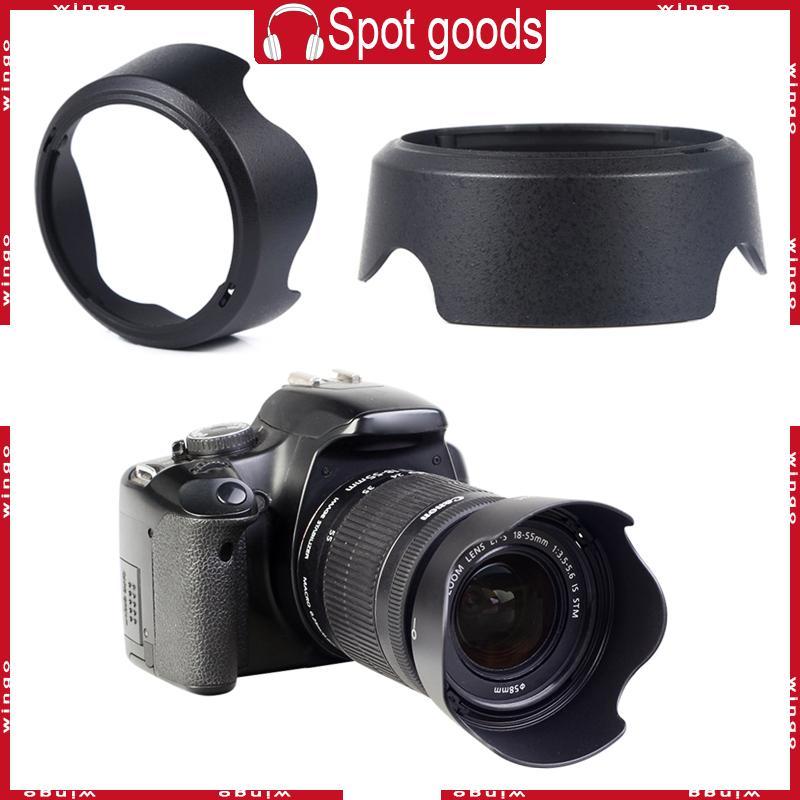 WIN EW-63C เลนส์สําหรับ EF-S 18-55 มม.f 3 5-5 6 สําหรับ STM เลนส์ป้องกันเข้าและออกจากแสงไม่เล็