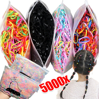 ผมผูกยืดหยุ่นสำหรับเด็กผู้หญิง แบบใช้แล้วทิ้ง หลากสี