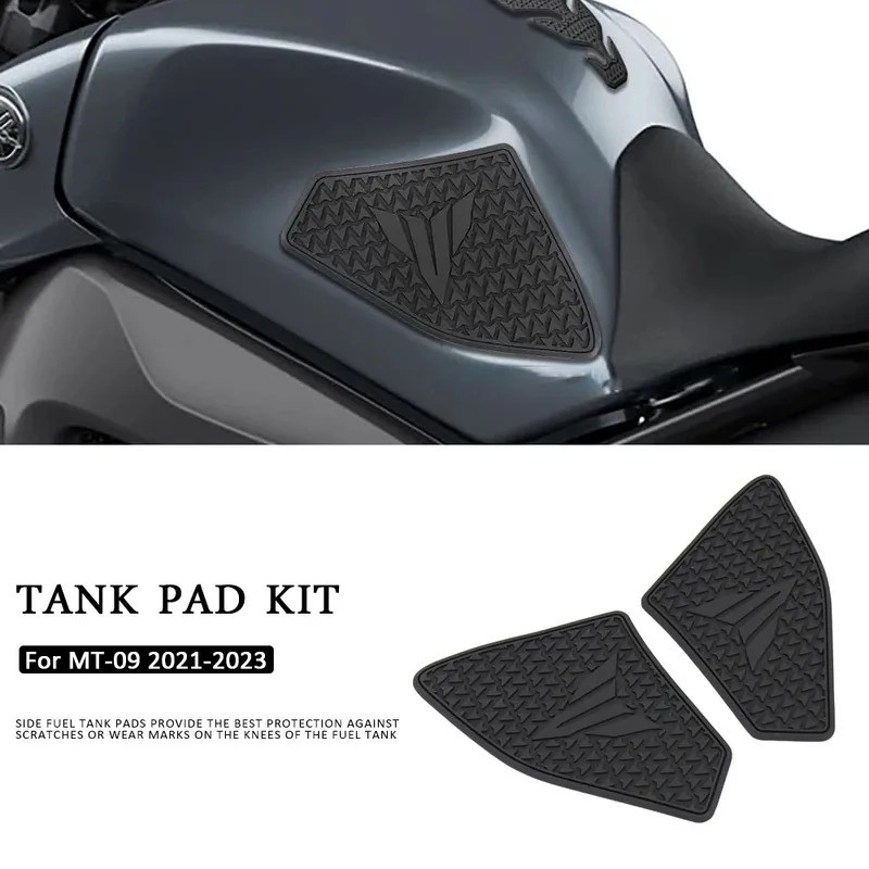 MT 09 2023รถจักรยานยนต์ลื่นด้านข้างถังน้ํามันเชื้อเพลิงPadสติกเกอร์กันน้ําสติกเกอร์ยางFitสําหรับYAMA
