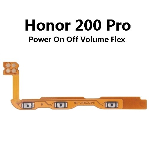 Honor 200 Pro / Honor200 Pro ( ELP-AN00, ELP-NX9 ) เปิดไฟด้านข้าง Volume Up Down Flex Cable Ribbon O