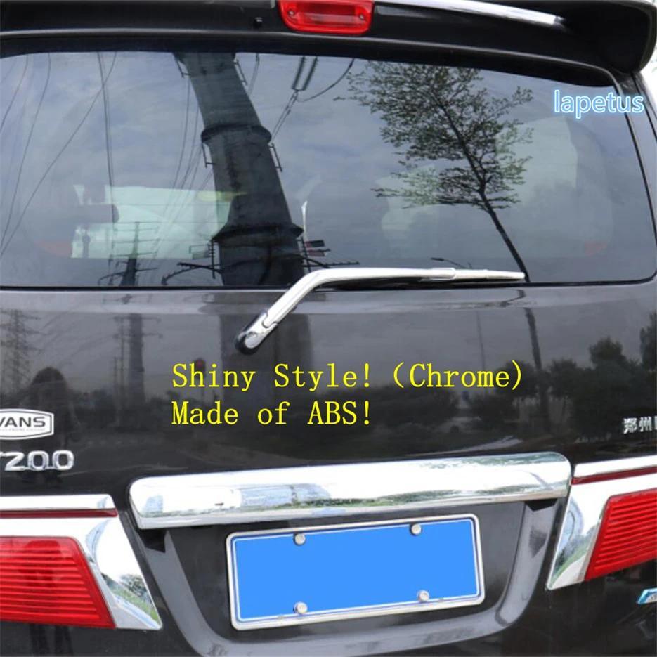 Lapetus Chrome ด้านหลังหางกระจกหน้าต่าง Wiper ตกแต่งกรอบ Trim ชุด Fit สําหรับ Nissan NV200 / Evalia 
