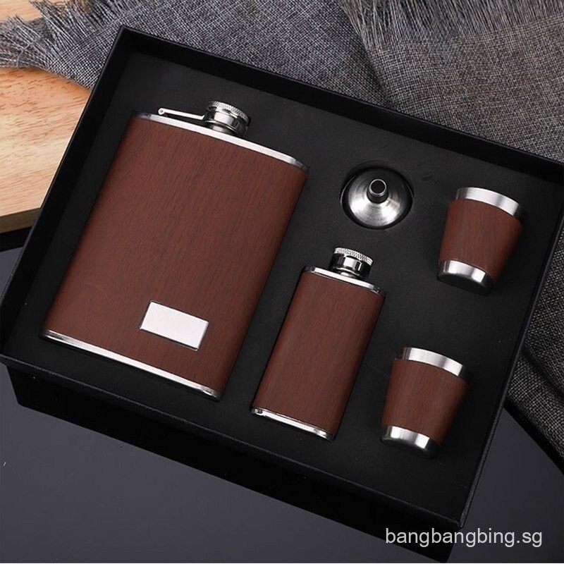 High Quality 9 oz Hip Flask Set Whiskey Wine Stainless Steel Alcohol Flagon Bottle Travel Drinkware 