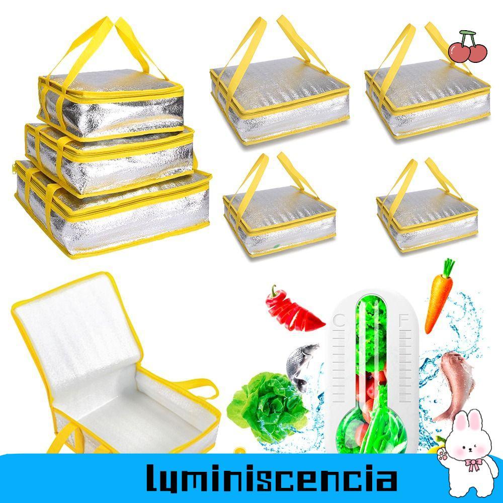 LUMINESCENCIA Pizza Delivery Bag Food Thermal Portable Delivery Carrier Cooler Bag