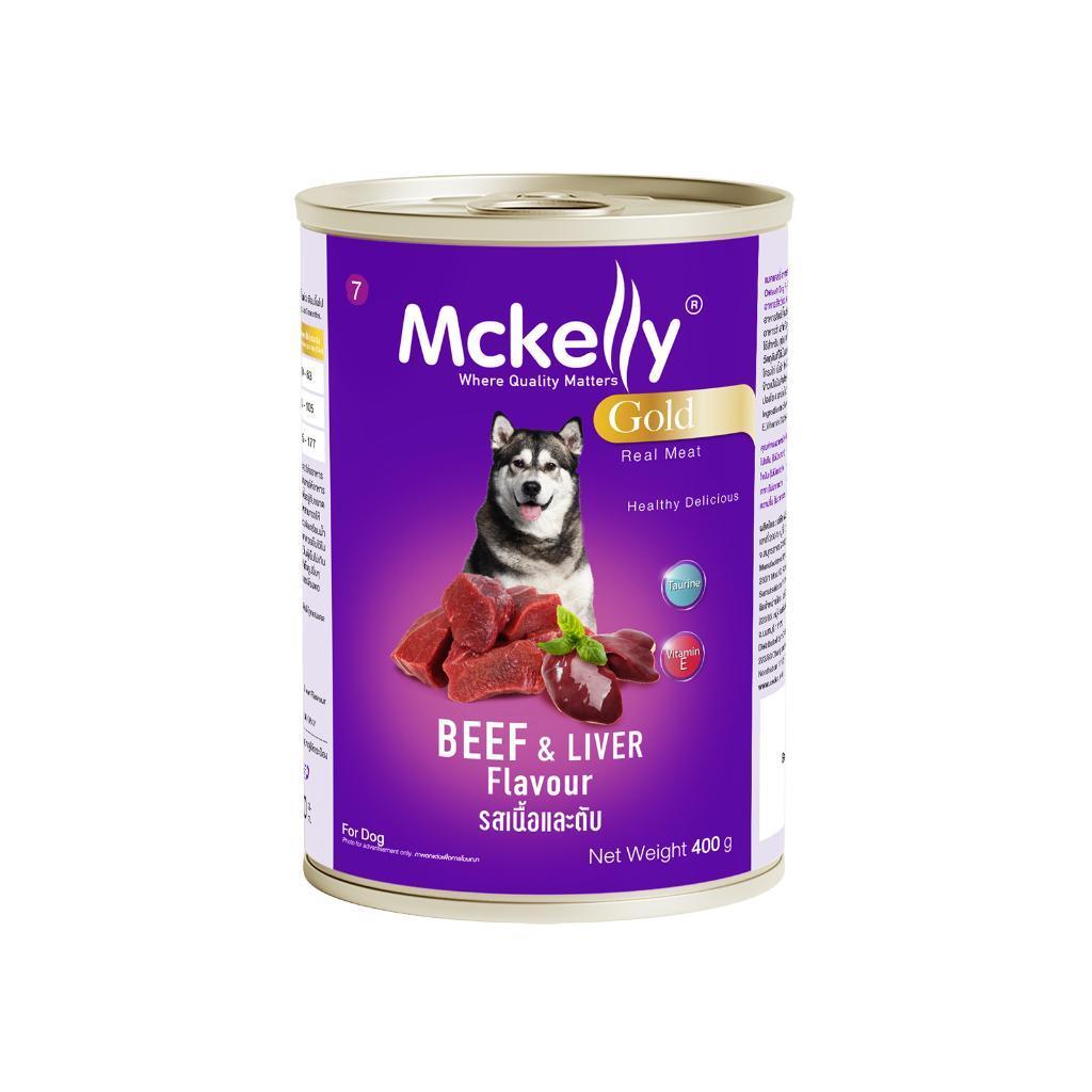 Mckelly Gold แมคเคลลี่ โกลด์ อาหารเปียกกระป๋องสุนัข 400 กรัม [ยกโหล 12 กระป๋อง] ราคา ถูกที่สุด ดีลบีเคเค แกลเลอรีภาพที่ 8