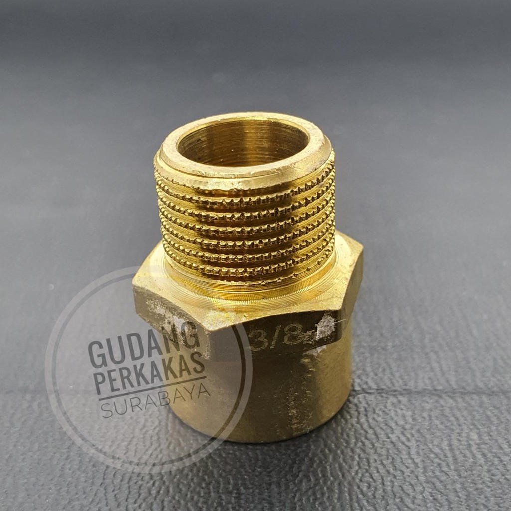 3/8 x 3/8 นิ้วซ็อกเก็ต 3/8 PIPE THAD ADAPTER OVER SOCK VERLUP BRASS