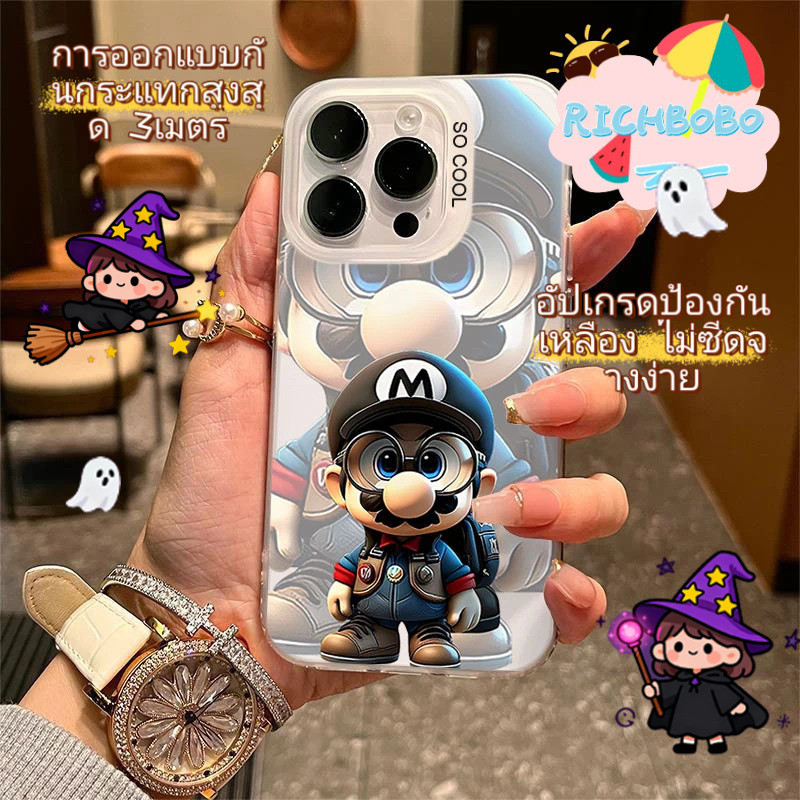 Mario🌟คสโทรศัพท์ทนทานสำหรับ Samsung A05 A06 A16 A13-A16 A25 A26 A35 A53 A54 A55 A56 5G S22ULTRAและ ป