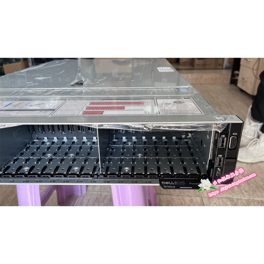 Dell/Dell R740XD R740 2U ประเภทแร็คเซิร์ฟเวอร์ 8 ซม. โฮสต์เครื่องคิดเลขคลาวด์ R540R440