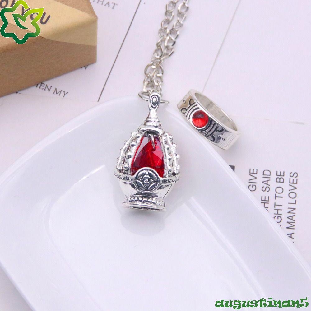 ชุดเครื่องประดับ Augustinian Puella Magi Madoka Magica: แหวนคริสตัล และสร้อยคอดีไซน์ Soul Gem จากคาแ