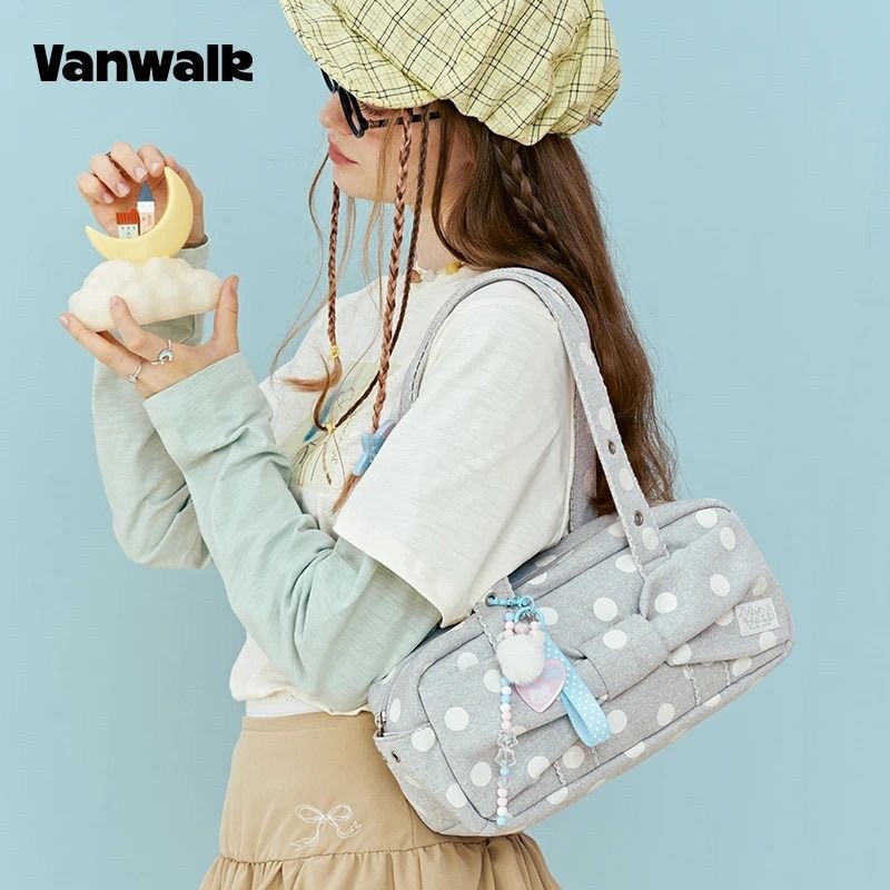 VANWALK Official x Original Starry Female Bag Underarm Bag Shoulder Bag Pillow Bag Commuter Bag Gift