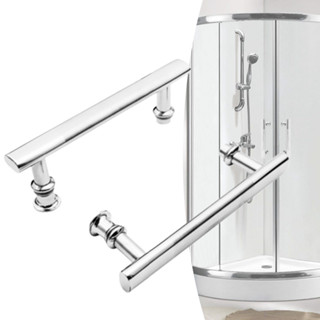 อะไหล่มือจับประตูกระจก สีเงิน แบบเปลี่ยน สําหรับห้องน้ํา