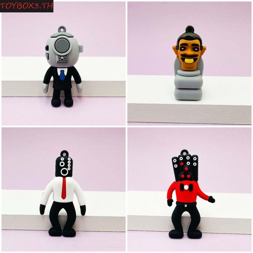 TOYBOX Skibidi Bop พวงกุญแจ, ทีวี Man Camara Man Skibidi Bop อะนิเมะห้องน้ํา Man พวงกุญแจ, Trinket ก