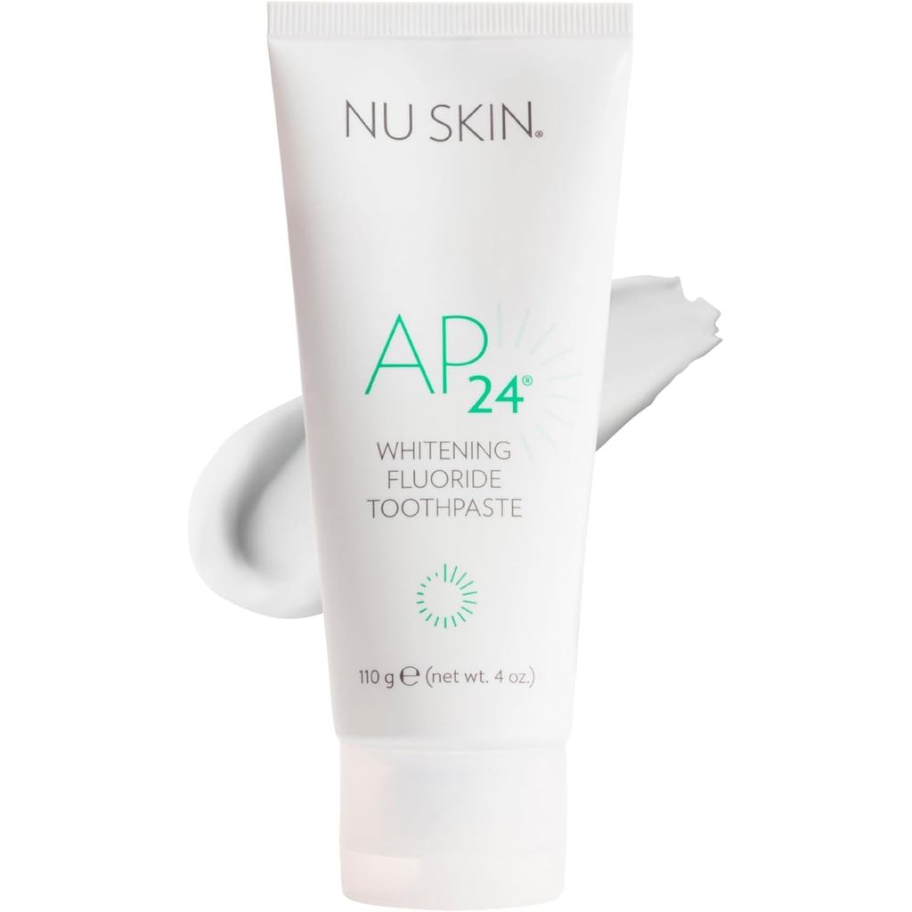 Nu Skin AP 24 ยาสีฟันไวท์เทนนิ่งฟลูออไรด์ | AP 24 เบลนด์ | รสวานิลลามิ้นต์ | เพิ่มความสว่างฟัน | ขจั