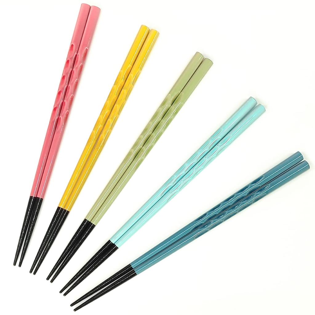 [ส่งตรงจากญี่ปุ่น][Made in Our Own Factory in Obama, Fukui] [Chopstick Factory] Dishwasher-Safe Easy