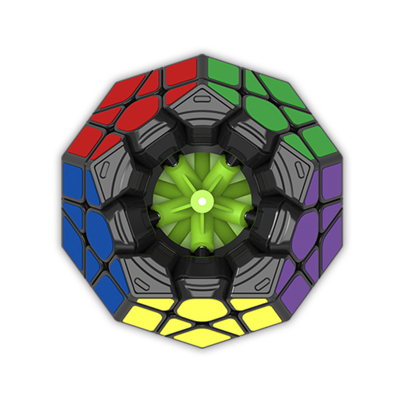 Qiyi Qiheng ห้า Rubiks Cube สติกเกอร์รุ่น Qiyi ระดับ Rubiks Cube Face Rubiks Cube สีดําสีขาว ftr1030