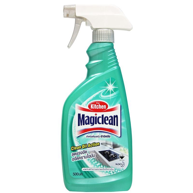 มาจิคลีนผลิตภัณฑ์ทำความสะอาดห้องครัว 500มล. Magiclean Kitchen Liquid Cleaner 500ml. [หมายเลขบาร์โค้ด 8851818453807 ]