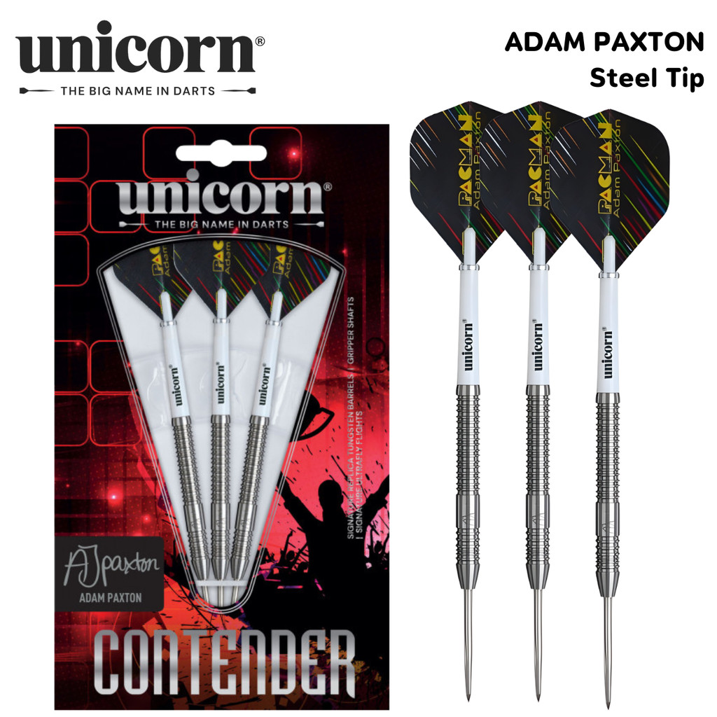 ลูกดอกปาเป้า Unicorn ADAM PAXTON 90%Tungsten Steel Darts 23g