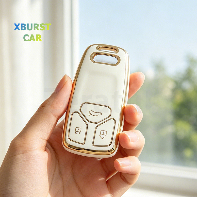 TPU กุญแจรถ Fob สําหรับ Audi A4 B9 A1 A3 A5 A6 8S 8W Q3 Q5 Q7 4M S4 S5 S7 TTTS TFSI RS อุปกรณ์เสริม
